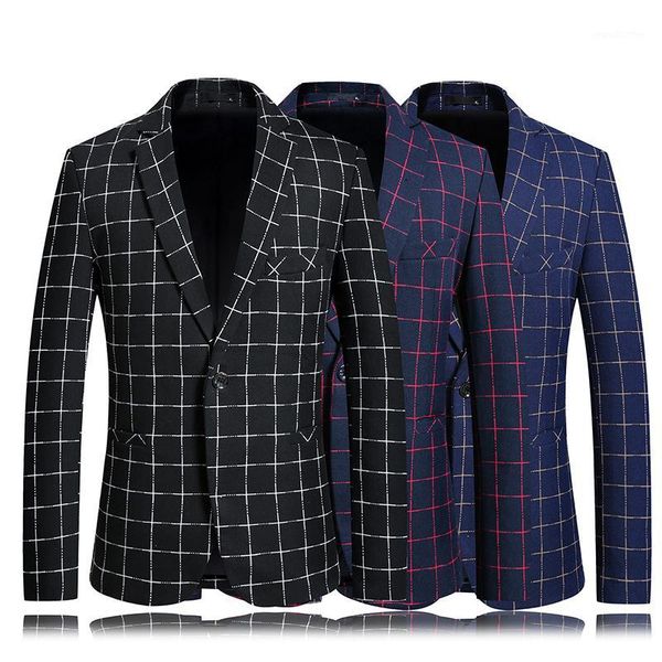 men's suits & blazers classic plaid suit men jacket size s m xl xxl xxxl business banquet casual slim fit dress jackets1, White;black
men's suits & blazers classic plaid suit men jacket size s m xl xxl xxxl business banquet casual slim fit dress jackets1, White;black