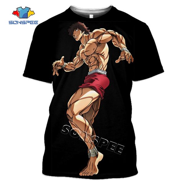 summer comic grappler baki japan boxing men anime 3d print shirts comics graphic kawaii men clothing
summer comic grappler baki japan boxing men anime 3d print shirts comics graphic kawaii men clothing