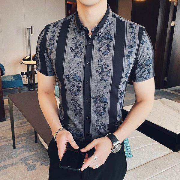 men's casual shirts fashion cotton men striped shirt short sleeve slim dress business formal social male clothes camisa masculina, White;black
men's casual shirts fashion cotton men striped shirt short sleeve slim dress business formal social male clothes camisa masculina, White;black