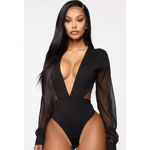 women sheer v-neck romper ladies black white long sleeve transparent backless leotard female bodysuits-xl
women sheer v-neck romper ladies black white long sleeve transparent backless leotard female bodysuits-xl