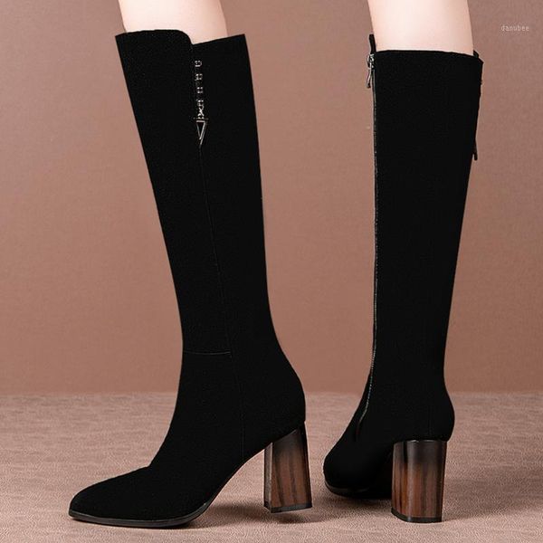 boots women's natural suede leather thick high heel winter warm plush black knee round toe elegant ladies dress shoes women1
boots women's natural suede leather thick high heel winter warm plush black knee round toe elegant ladies dress shoes women1