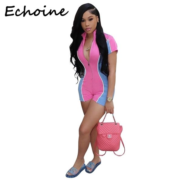 echoine bodysuit reflective night version color patchwork zipper short rompers womens jumpsuit overalls for women y200815, Black;white
echoine bodysuit reflective night version color patchwork zipper short rompers womens jumpsuit overalls for women y200815, Black;white