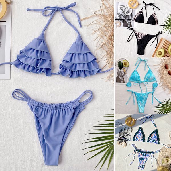 women bikini set two pieces swimsuit bandage leopard print beachwear push up swimwear style one
women bikini set two pieces swimsuit bandage leopard print beachwear push up swimwear style one