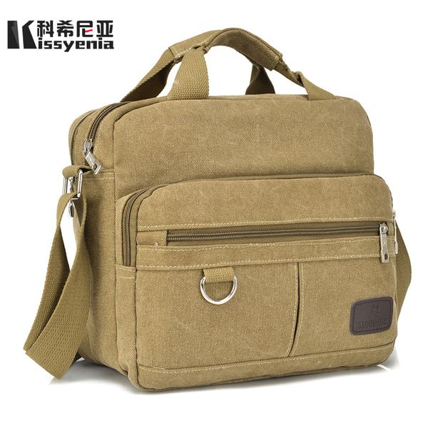 kissyenia vintage canvas briefcase lapsuitcase travel handbag men business male messenger shoulder bags ks1012
kissyenia vintage canvas briefcase lapsuitcase travel handbag men business male messenger shoulder bags ks1012