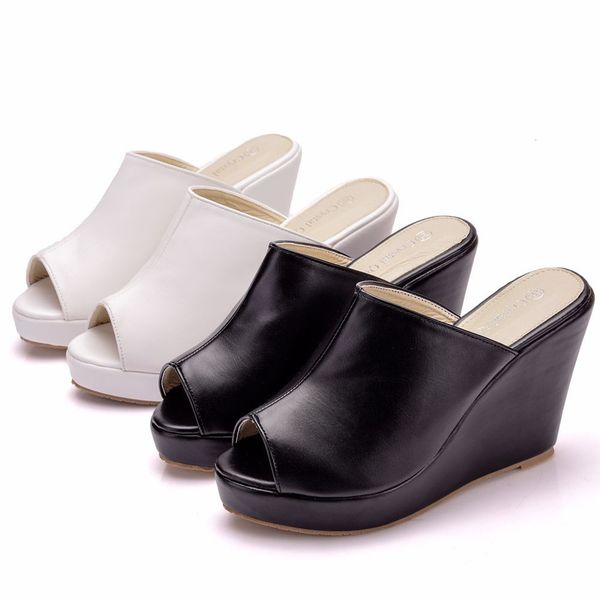 stylish famous brand women's ladies fashion roman peep toe large size platform slipper wedges shoes dropshipping sandalen x1020, Black
stylish famous brand women's ladies fashion roman peep toe large size platform slipper wedges shoes dropshipping sandalen x1020, Black