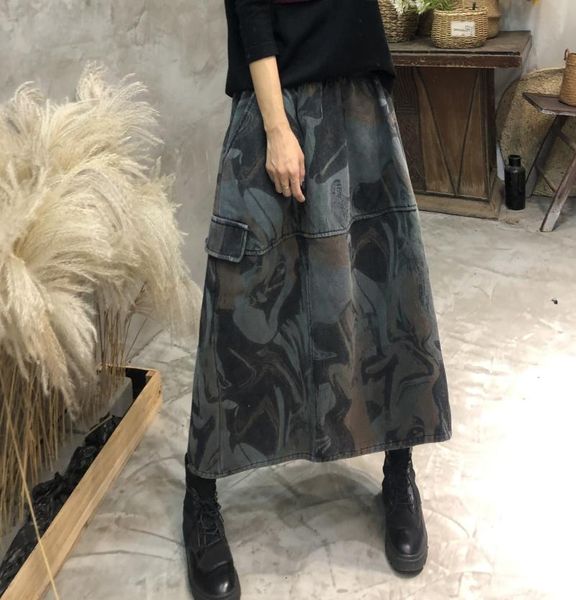 women winter fleece elastic waist printed patchwork skirts ladies vintage print skirt female spliced skirts 2020, Black
women winter fleece elastic waist printed patchwork skirts ladies vintage print skirt female spliced skirts 2020, Black