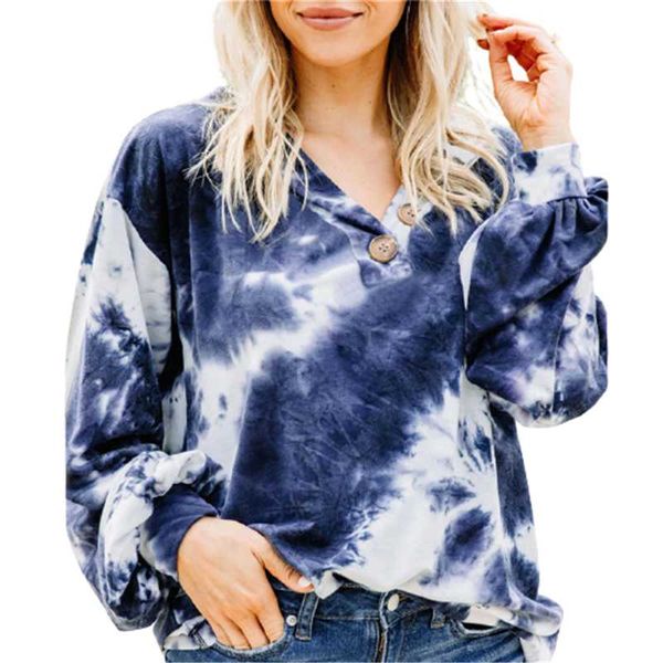 fashion casual korean button tie-dye sweatshirt women long sleeve v-neck loose pullover 2020 new autumn winter hooded sweatshirt, Black
fashion casual korean button tie-dye sweatshirt women long sleeve v-neck loose pullover 2020 new autumn winter hooded sweatshirt, Black