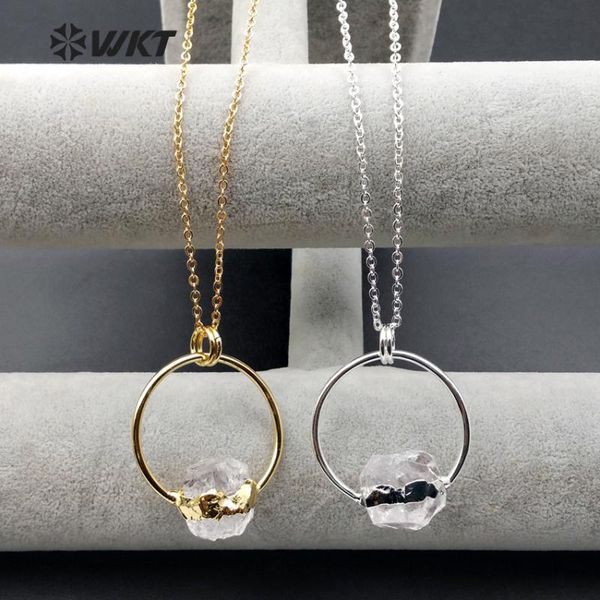 pendant necklaces wt-n1011 wholesale fashion jewelry natural crystal quartz necklace random shape with 24k gold electroplate, Silver
pendant necklaces wt-n1011 wholesale fashion jewelry natural crystal quartz necklace random shape with 24k gold electroplate, Silver