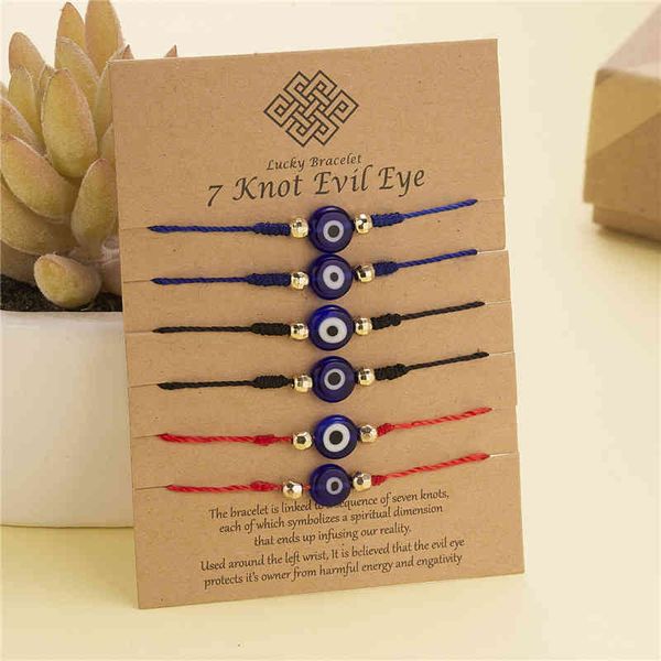 6pcs/set handmade turkish evil eye bracelets for women men blue eyes braided red rope lucky bracelet friendship jewelry, Golden;silver
6pcs/set handmade turkish evil eye bracelets for women men blue eyes braided red rope lucky bracelet friendship jewelry, Golden;silver