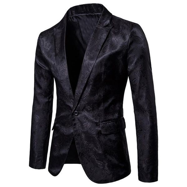 lasperal brand men blazer fashion floral slim suits & blazers autumn casual single button purple mens wedding suit jacket, White;black
lasperal brand men blazer fashion floral slim suits & blazers autumn casual single button purple mens wedding suit jacket, White;black
