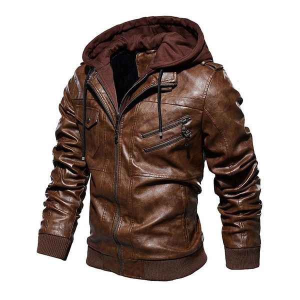 2021 new style jacket vintage pu leather hood coat winter fashion clothing men chaqueta moto 633y, Black
2021 new style jacket vintage pu leather hood coat winter fashion clothing men chaqueta moto 633y, Black