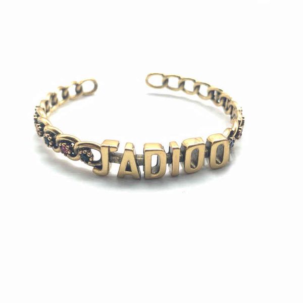 new european style color brilliant diamonds water wave women's personality fashion red alphabet bracelet, Golden
new european style color brilliant diamonds water wave women's personality fashion red alphabet bracelet, Golden