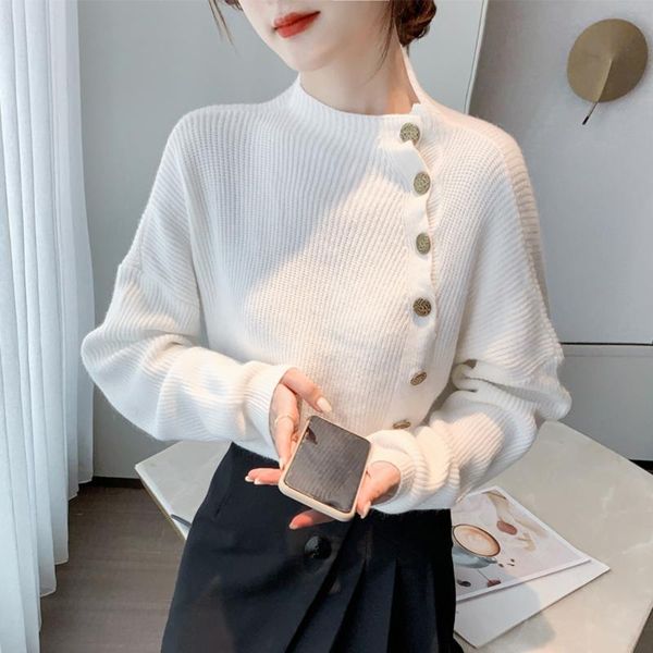 japan style korean fashion sweater popular simple loose winter autumn sellers button round neck long sleeve, White;black
japan style korean fashion sweater popular simple loose winter autumn sellers button round neck long sleeve, White;black