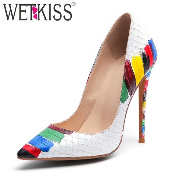 wetkiss emboss leather pumps women pointed heels 12cm shallow shoes female colorful shoes crocodile high heels party summer 2020 t200525, Black
wetkiss emboss leather pumps women pointed heels 12cm shallow shoes female colorful shoes crocodile high heels party summer 2020 t200525, Black