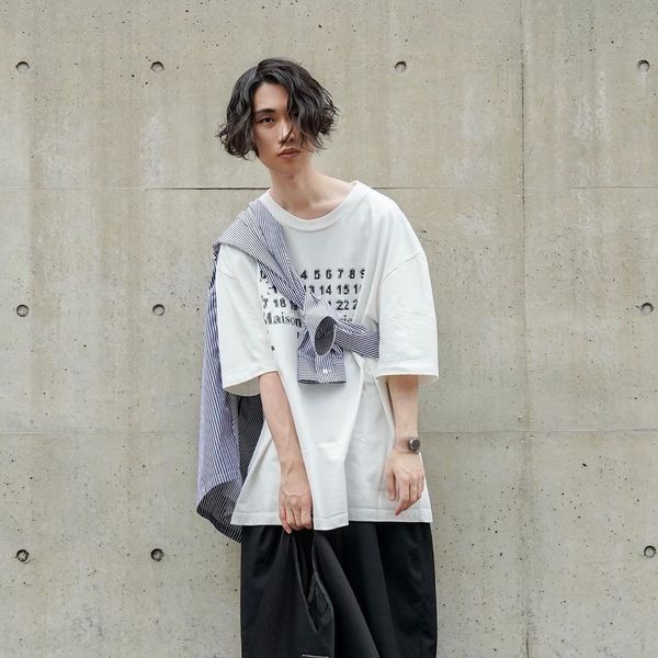 2020ss and mm6 mosaic digital margiela men's margira women's maison t-shirt ghosting short sleeve print hjxfq, Black
2020ss and mm6 mosaic digital margiela men's margira women's maison t-shirt ghosting short sleeve print hjxfq, Black