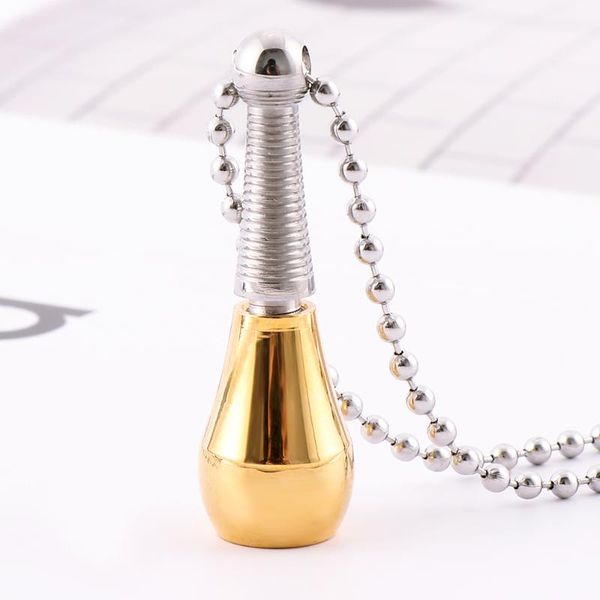 pendant necklaces fashion stainless necklace steel perfume bottle cremation ashes urn memorial chain jewelry for women, Silver
pendant necklaces fashion stainless necklace steel perfume bottle cremation ashes urn memorial chain jewelry for women, Silver