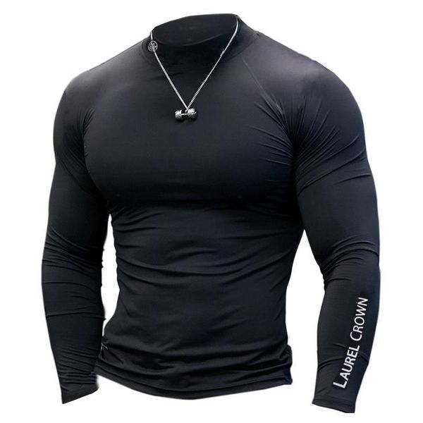 men gyms fitness t-shirt compression skinny bodybuilding t shirt muscle autumn male casual workout tee brand clothing, Black
men gyms fitness t-shirt compression skinny bodybuilding t shirt muscle autumn male casual workout tee brand clothing, Black