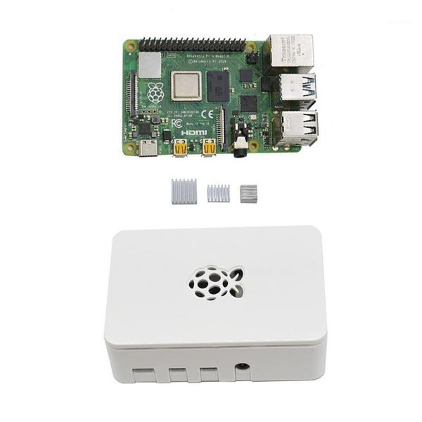 for raspberry pi 4 model b 4g ram abs case with silver heatsinks support 2.4 / 5.0 ghz wifi bluetooth 5.0 for rpi 4 diy kit(whit1
for raspberry pi 4 model b 4g ram abs case with silver heatsinks support 2.4 / 5.0 ghz wifi bluetooth 5.0 for rpi 4 diy kit(whit1