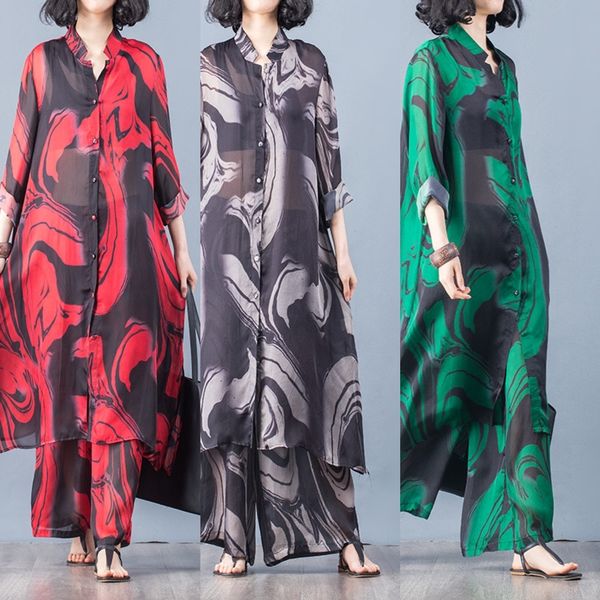 gpfdi silk printed fashion new shirt shirt loose wide leg pants wide leg pants suit cardigan shirt2020 summer casual jyoxr, Gray
gpfdi silk printed fashion new shirt shirt loose wide leg pants wide leg pants suit cardigan shirt2020 summer casual jyoxr, Gray