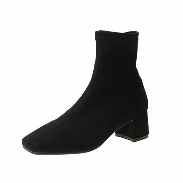 2021 new women zip chunky heel ankle autumn ladies flock plush square high heels casual fashion short boots shoes 1 mduj, Black
2021 new women zip chunky heel ankle autumn ladies flock plush square high heels casual fashion short boots shoes 1 mduj, Black