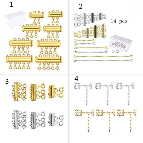 other 1 set gold silver plated brass layered bracelet necklaces slide magnetic tube lock with lobster clasps jewelry findings1, Blue;slivery
other 1 set gold silver plated brass layered bracelet necklaces slide magnetic tube lock with lobster clasps jewelry findings1, Blue;slivery