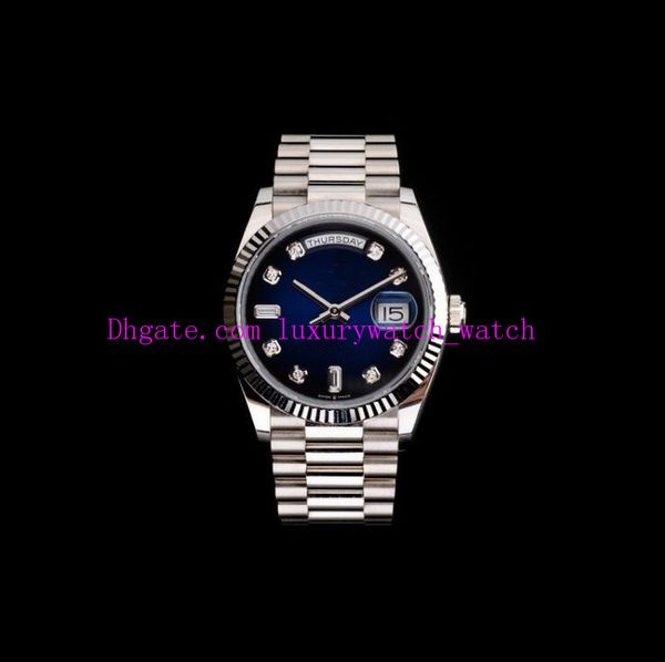luxury watches 128239 36mm diamond dial automatic mechanical gold silver stainless steel bracelet fashion men's wristwatches, Slivery;brown
luxury watches 128239 36mm diamond dial automatic mechanical gold silver stainless steel bracelet fashion men's wristwatches, Slivery;brown