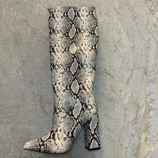 snake printed faux leather knee boots women chunky heel lazy shoes woman high heel long boots knee-high1, Black
snake printed faux leather knee boots women chunky heel lazy shoes woman high heel long boots knee-high1, Black