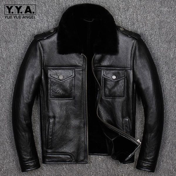 men's leather & faux luxury fur men shearling coat casual business black slim fit genuine jacket zip winter warm short outwear oversize
men's leather & faux luxury fur men shearling coat casual business black slim fit genuine jacket zip winter warm short outwear oversize