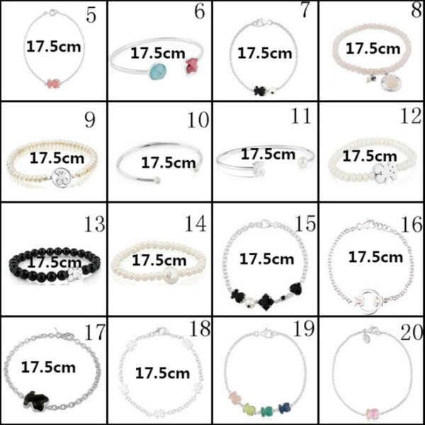 new 2021 100% 925 sterling silver classic cute bear bracelet fashion female ornament factory wholesale ing, Black
new 2021 100% 925 sterling silver classic cute bear bracelet fashion female ornament factory wholesale ing, Black