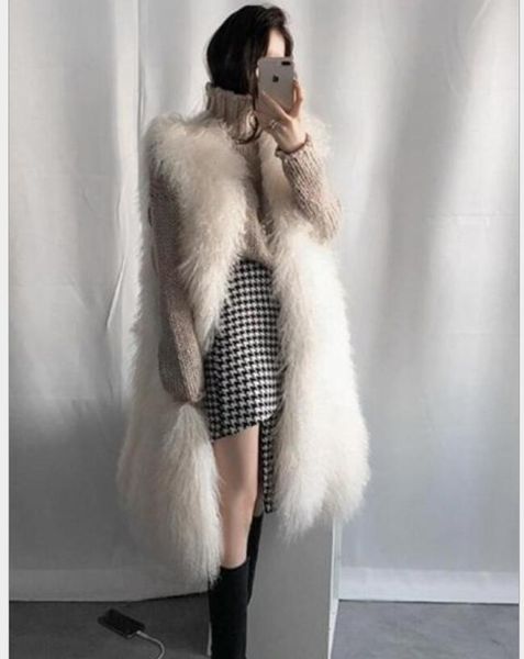 women's vests direct selling sheep beach hair long vest fur coat autumn and winter warm clothing, Black;white
women's vests direct selling sheep beach hair long vest fur coat autumn and winter warm clothing, Black;white