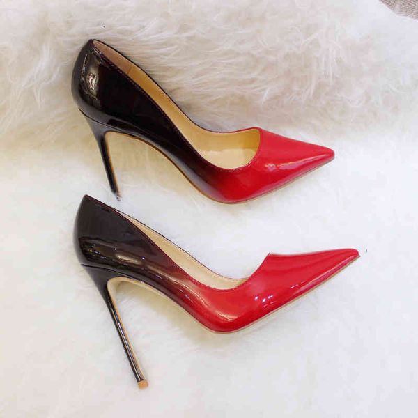 designer casual lady fashion women pumps black red leather gradient color point toe high heels shoes stiletto 12cm 10cm 8cm
designer casual lady fashion women pumps black red leather gradient color point toe high heels shoes stiletto 12cm 10cm 8cm