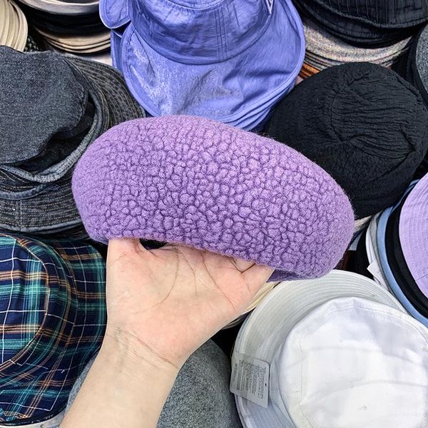 202009-38938 thickening stereoscopic version pineapple pattern wool beret hat men women leisure painter hat, Blue;gray
202009-38938 thickening stereoscopic version pineapple pattern wool beret hat men women leisure painter hat, Blue;gray