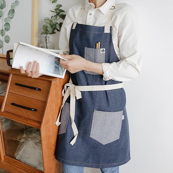 aprons denim florist coffee shop work apron household bbq cooking baking restaurant kichen for women cleaning tools1
aprons denim florist coffee shop work apron household bbq cooking baking restaurant kichen for women cleaning tools1