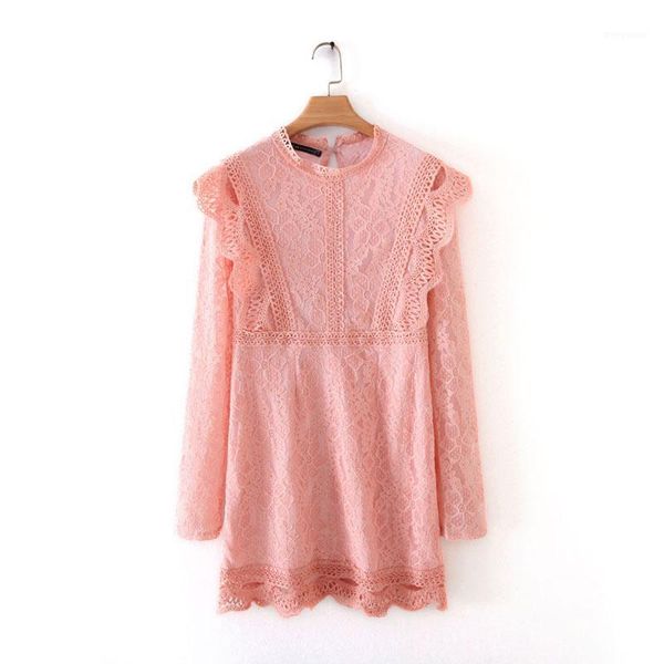 lace dress women spring 2020 new fashion o-neck long sleeve modern lady pink above knee dresses1, Black;gray
lace dress women spring 2020 new fashion o-neck long sleeve modern lady pink above knee dresses1, Black;gray