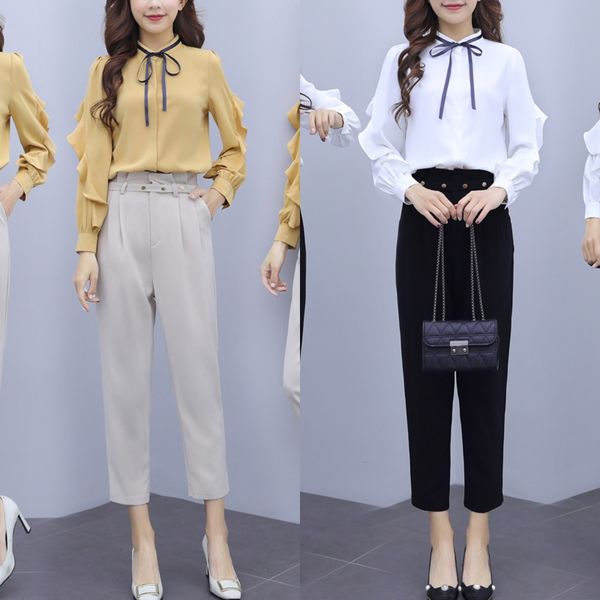 early autumn suit for women 2020 new temperament and trousersprofessional pants two-piece suit western style light mature yujie style pa, Gray
early autumn suit for women 2020 new temperament and trousersprofessional pants two-piece suit western style light mature yujie style pa, Gray