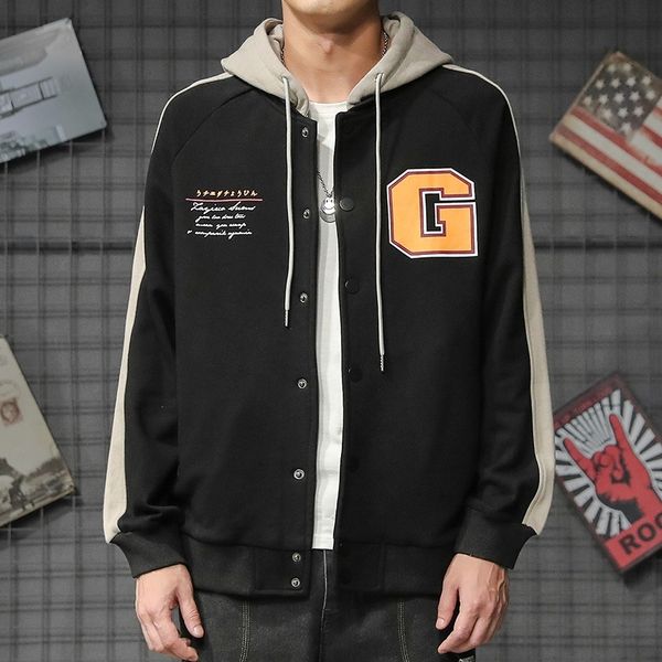limf7 2020 autumn new trendy men's coat loose hooded sweater youth brand trendy clothes jacket uniform student uniform coat student clo, Black
limf7 2020 autumn new trendy men's coat loose hooded sweater youth brand trendy clothes jacket uniform student uniform coat student clo, Black