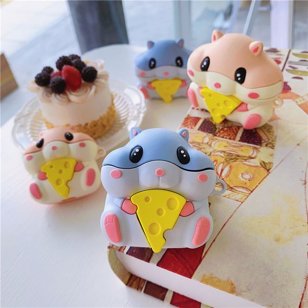 cute cartoon hamster cheese 3d case for airpods 1 2 pro charging box soft silicone wireless bluetooth earphone protective cover
cute cartoon hamster cheese 3d case for airpods 1 2 pro charging box soft silicone wireless bluetooth earphone protective cover