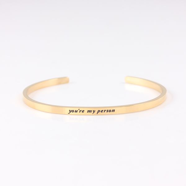 bangle you are my person mantra bracelet stainless steel bar engraved positive inspirational quote for women, Black
bangle you are my person mantra bracelet stainless steel bar engraved positive inspirational quote for women, Black