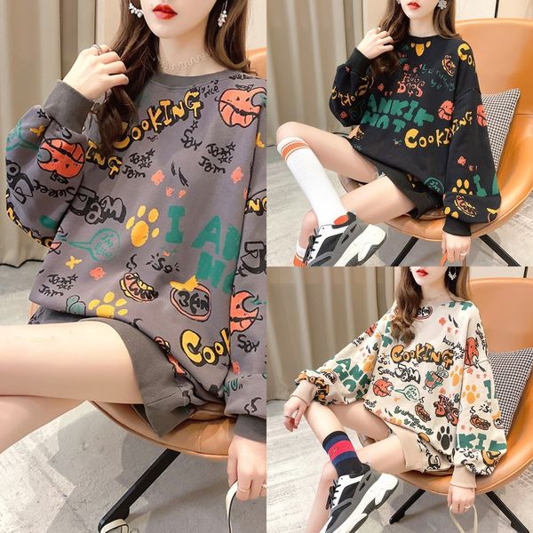 lyfrm женщин хлопка футболка осенью sweaternew top sweatert футболки 2020 рыхлый корейский полный напечатанный с длинными рукавами свитера с, Black
lyfrm женщин хлопка футболка осенью sweaternew top sweatert футболки 2020 рыхлый корейский полный напечатанный с длинными рукавами свитера с, Black