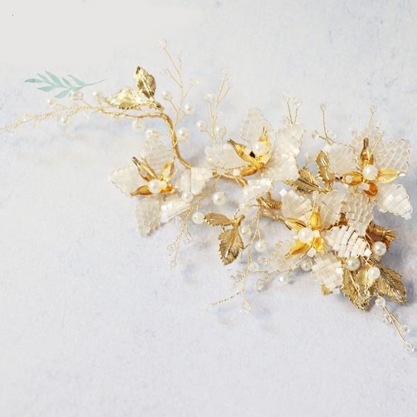 korean fairy handmade beaded bridal side hair ornament headdress wedding, White;black
korean fairy handmade beaded bridal side hair ornament headdress wedding, White;black