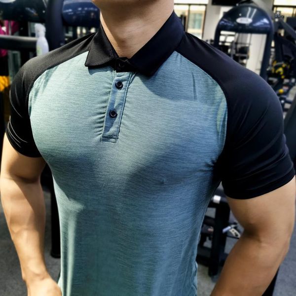 men sport training thin summer t-shirt short sleeve male casual man quick dry gym running fitness slim tees clothing1, Black;blue
men sport training thin summer t-shirt short sleeve male casual man quick dry gym running fitness slim tees clothing1, Black;blue