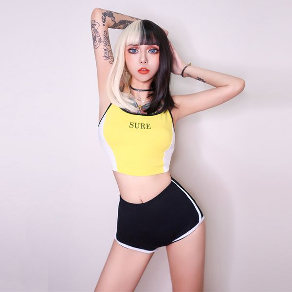 jazz dance costumes women hip hop clothing yellow vest black shorts street dancewear stage outfit nightclub rave wear, Black;red
jazz dance costumes women hip hop clothing yellow vest black shorts street dancewear stage outfit nightclub rave wear, Black;red