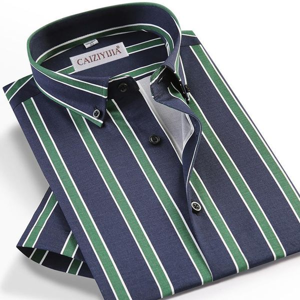 men's summer style short sleeve casual multi-color striped shirt pocket-less design standard-fit button-down collar shirts, White;black
men's summer style short sleeve casual multi-color striped shirt pocket-less design standard-fit button-down collar shirts, White;black