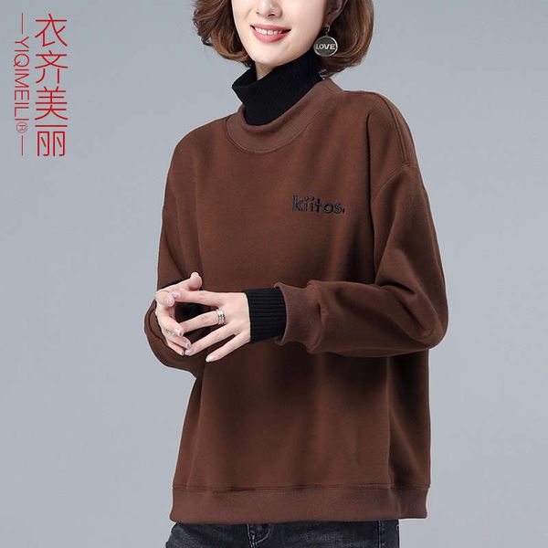 new autumn and winter clothes 2020 middle aged mother loose korean high collar fashion, Black
new autumn and winter clothes 2020 middle aged mother loose korean high collar fashion, Black