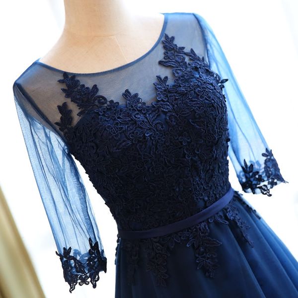 robe de soiree navy blue scoop neck half sleeve lace embroidery a-line long evening dress vestido de festa party prom dresses, White;pink
robe de soiree navy blue scoop neck half sleeve lace embroidery a-line long evening dress vestido de festa party prom dresses, White;pink