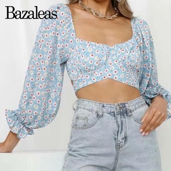 bazaleas vintage red floral print blue cropped blouse chic flare sleeve ropa mujer harajuku back bow blouse women1, White
bazaleas vintage red floral print blue cropped blouse chic flare sleeve ropa mujer harajuku back bow blouse women1, White