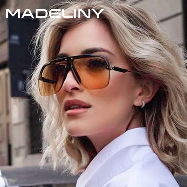 madeliny fashion square oversized sunglasses women vintage brand design sun glasses female new flat eyeglasses uv400, White;black
madeliny fashion square oversized sunglasses women vintage brand design sun glasses female new flat eyeglasses uv400, White;black
