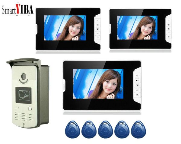 smartyiba 7" video intercom door phone system with 3 balck monitor 5 reader hd doorbell camera in stock
smartyiba 7" video intercom door phone system with 3 balck monitor 5 reader hd doorbell camera in stock