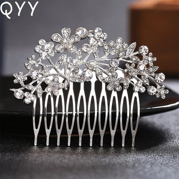 qyy fashion wedding hair accessories flower crystal bridal hair clip comb rhinestone women hair jewelry wmteea rimmer, Silver
qyy fashion wedding hair accessories flower crystal bridal hair clip comb rhinestone women hair jewelry wmteea rimmer, Silver