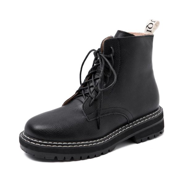 women motorcycle boots fashion warm fur lace up female short boot casual soft leather thick sole ladies winter, Black
women motorcycle boots fashion warm fur lace up female short boot casual soft leather thick sole ladies winter, Black